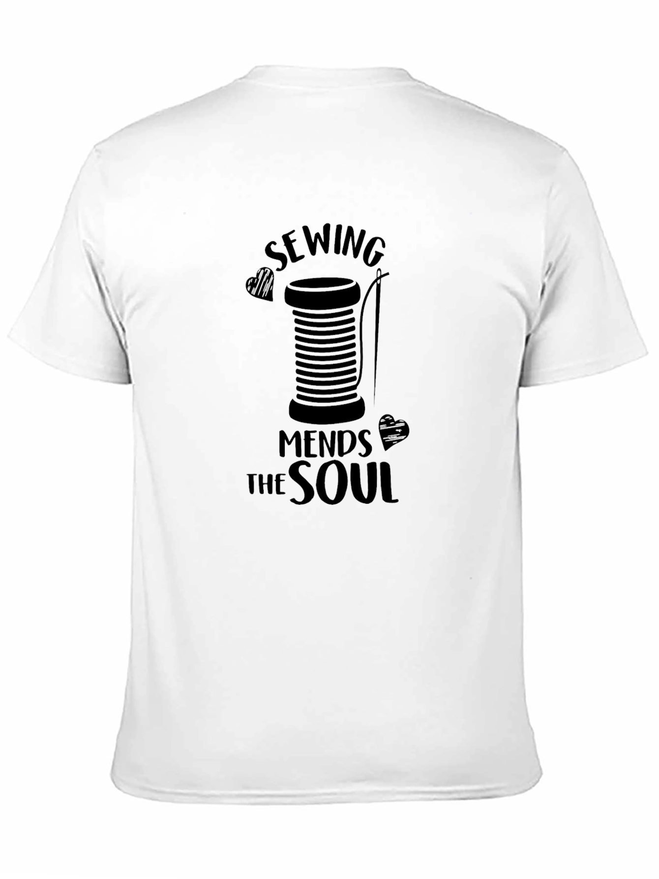 Sewing Mends the Soul Black T-Shirt
