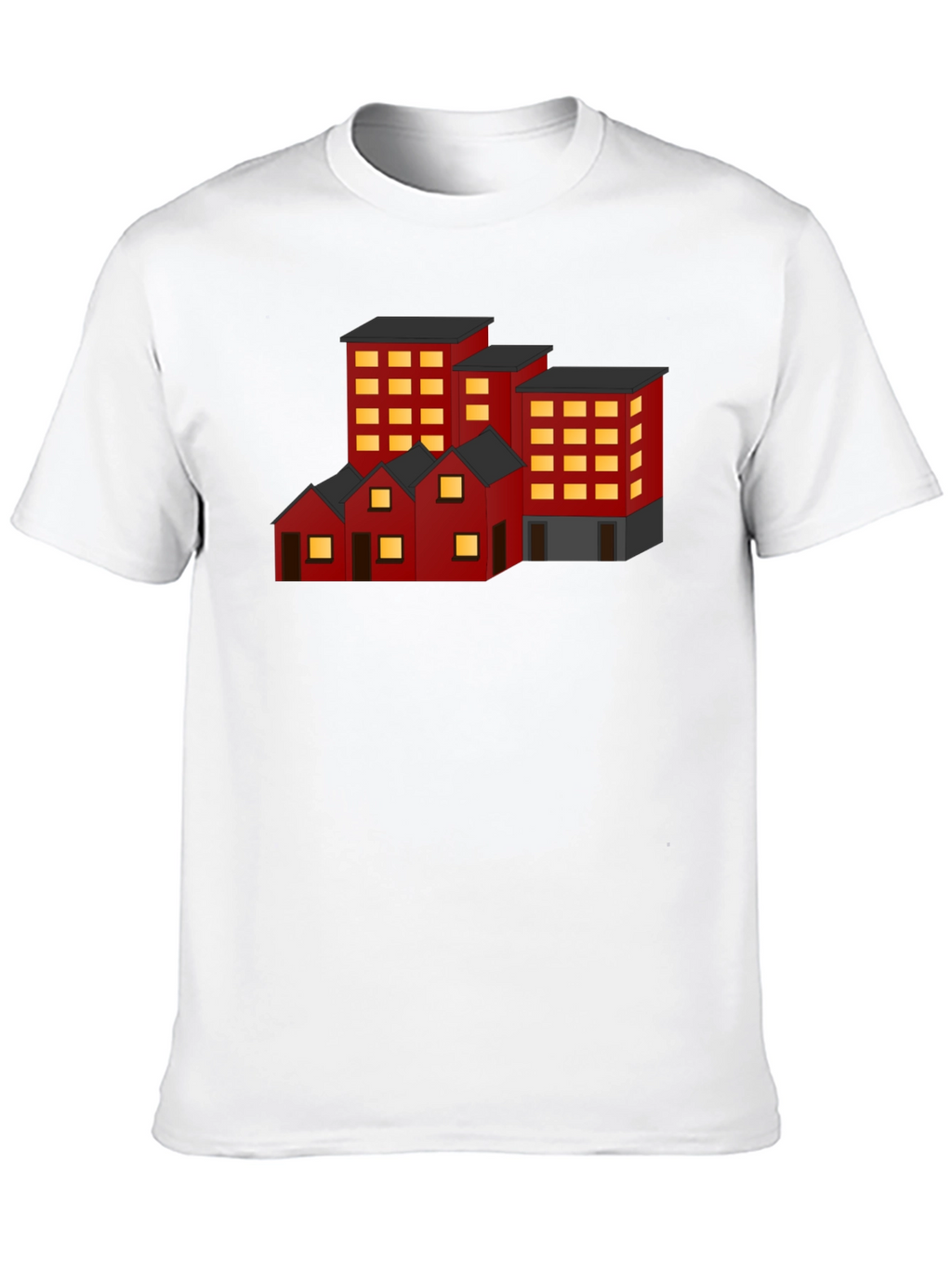 Cityscape Graphic Tee - Urban Architecture Shirt