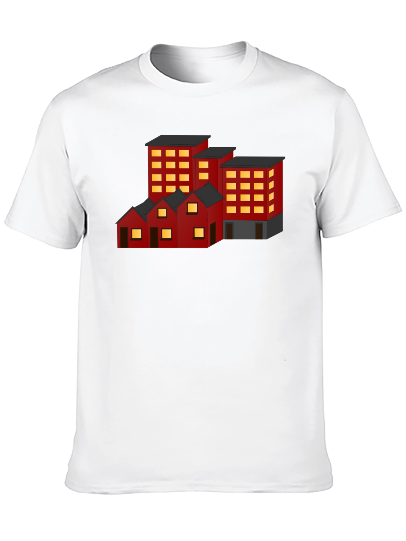 Cityscape Graphic Tee - Urban Architecture Shirt