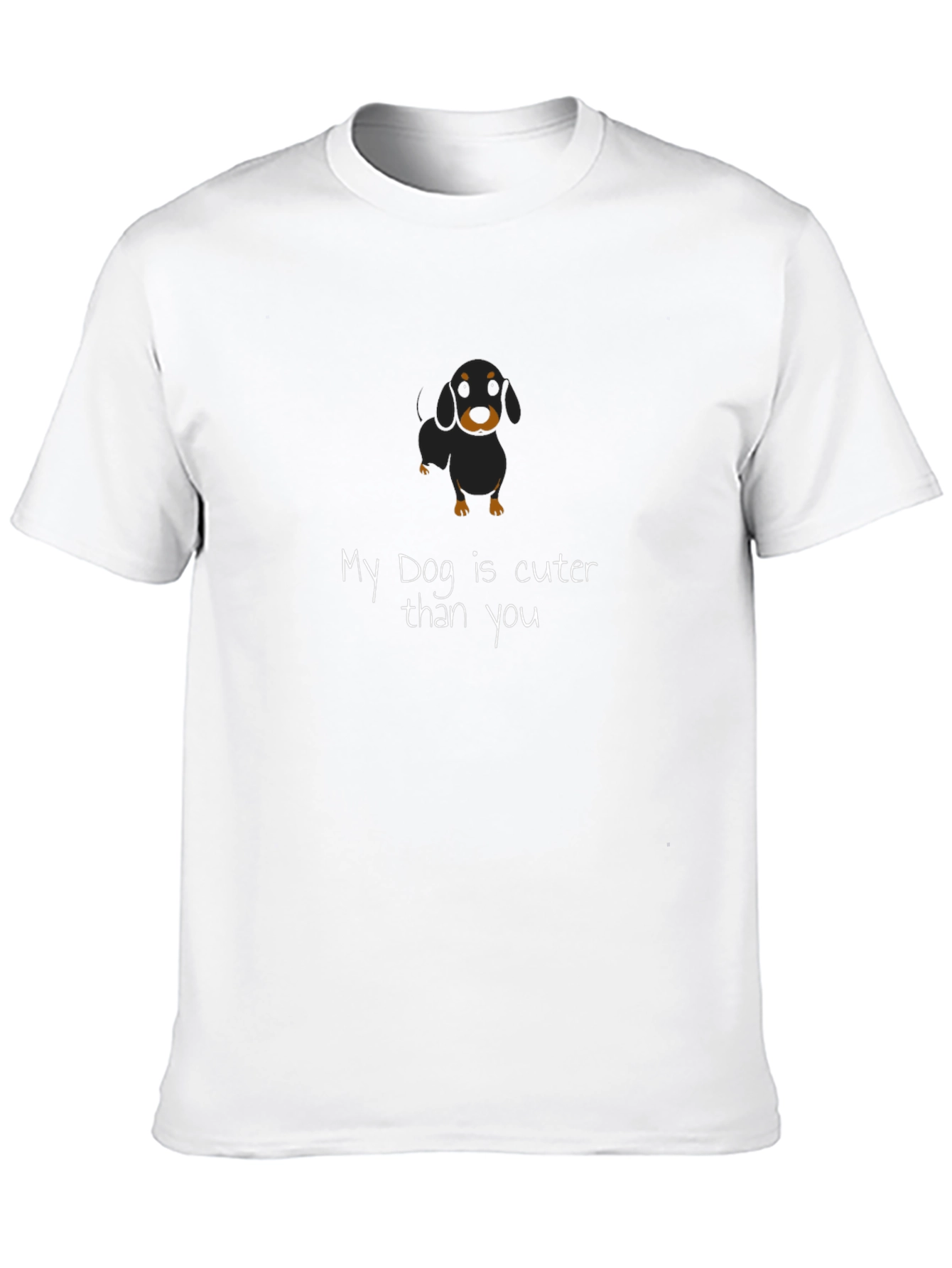 Cute Dog Graphic Tee - My Dog is cuter than you