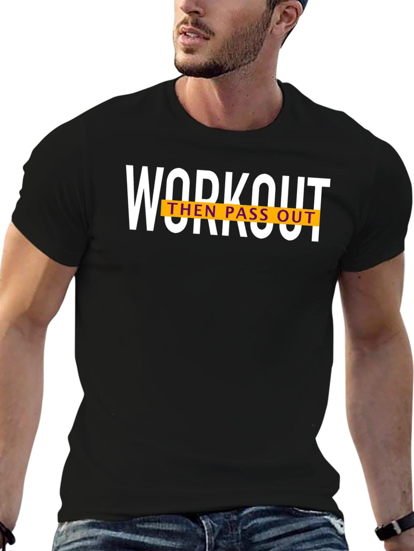 Workout Then Pass Out Graphic T-Shirt