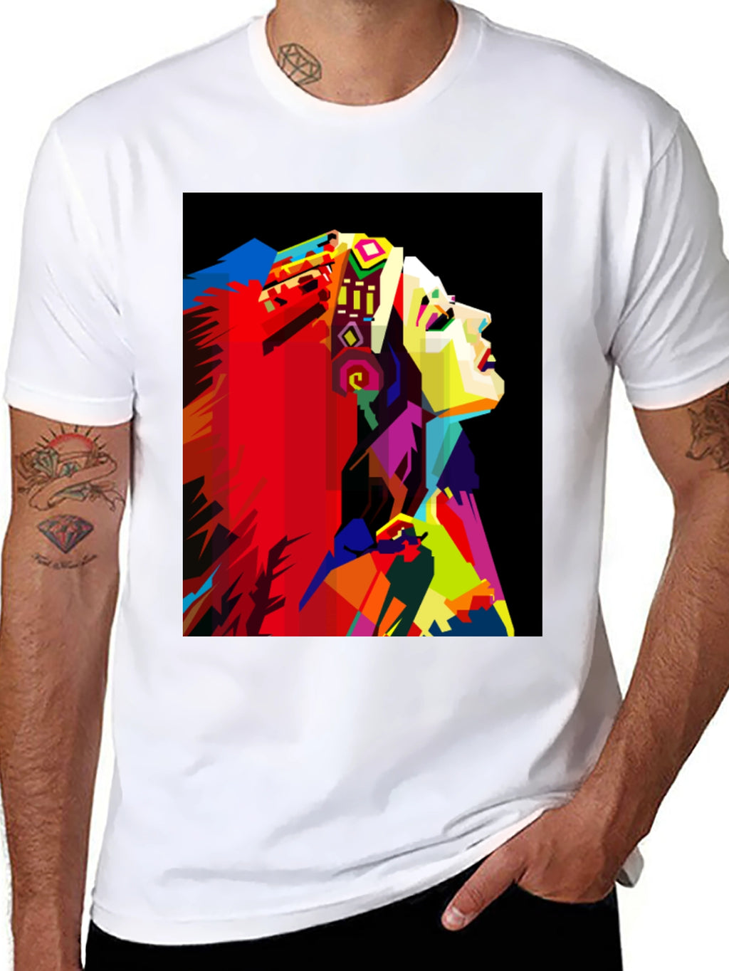 Vibrant Abstract Graphic Tee - Stylish & Unique