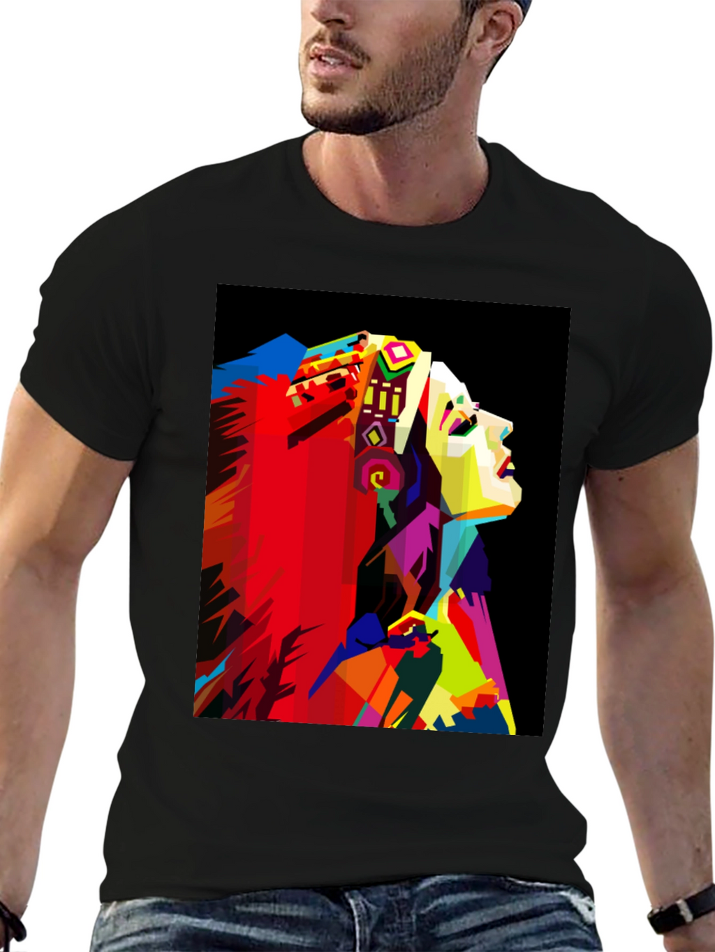 Vibrant Abstract Graphic Tee - Stylish & Unique