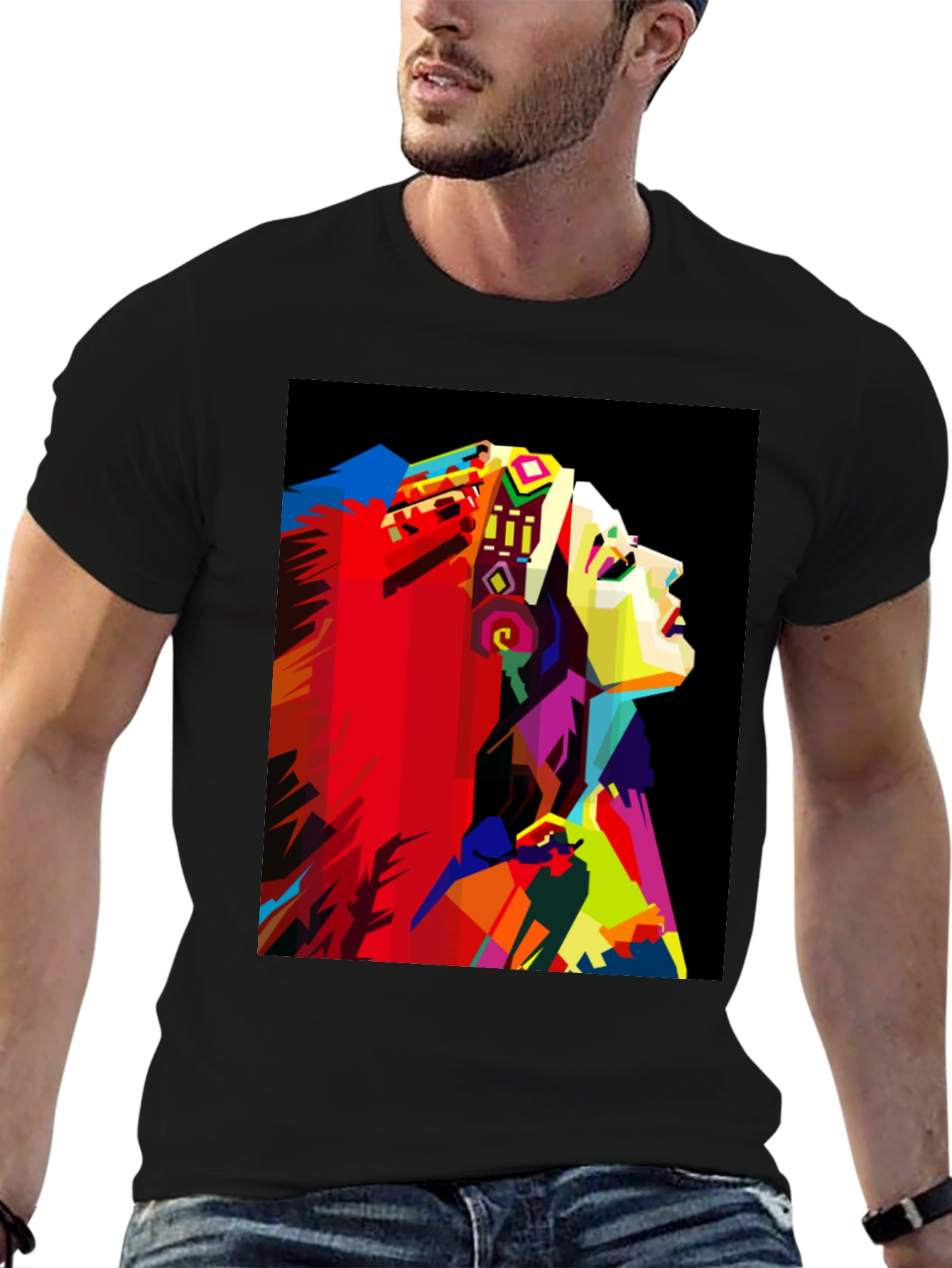 Vibrant Abstract Graphic Tee - Stylish & Unique