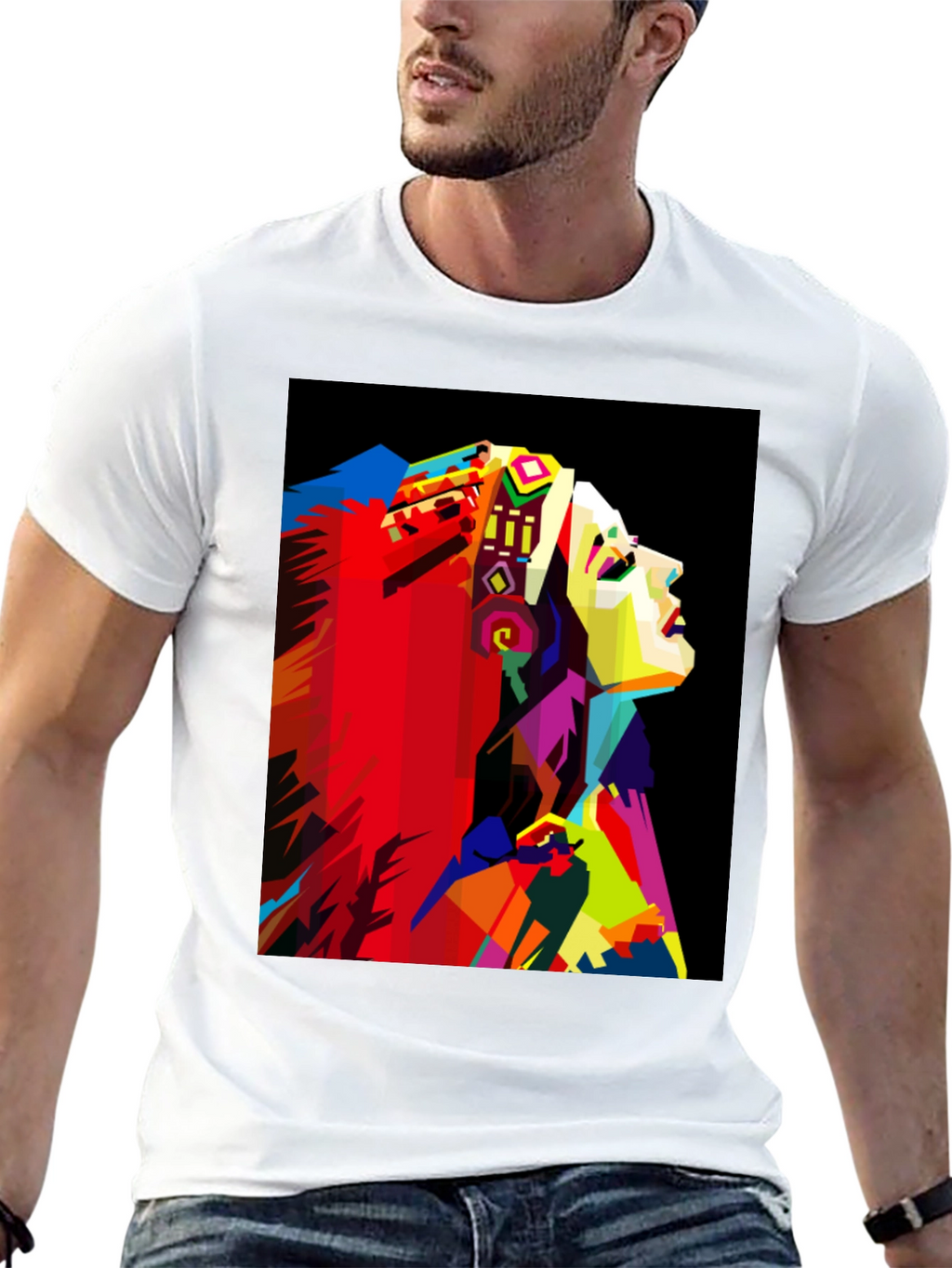 Vibrant Abstract Graphic Tee - Stylish & Unique