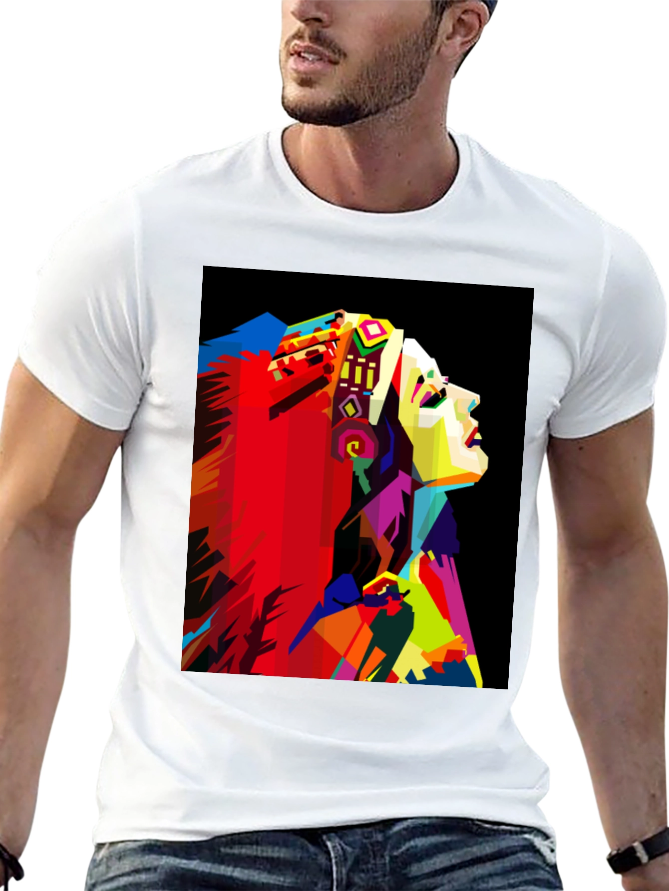 Vibrant Abstract Graphic Tee - Stylish & Unique
