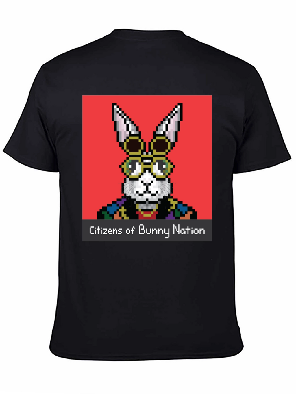 Pixel Bunny Nation Graphic T-Shirt