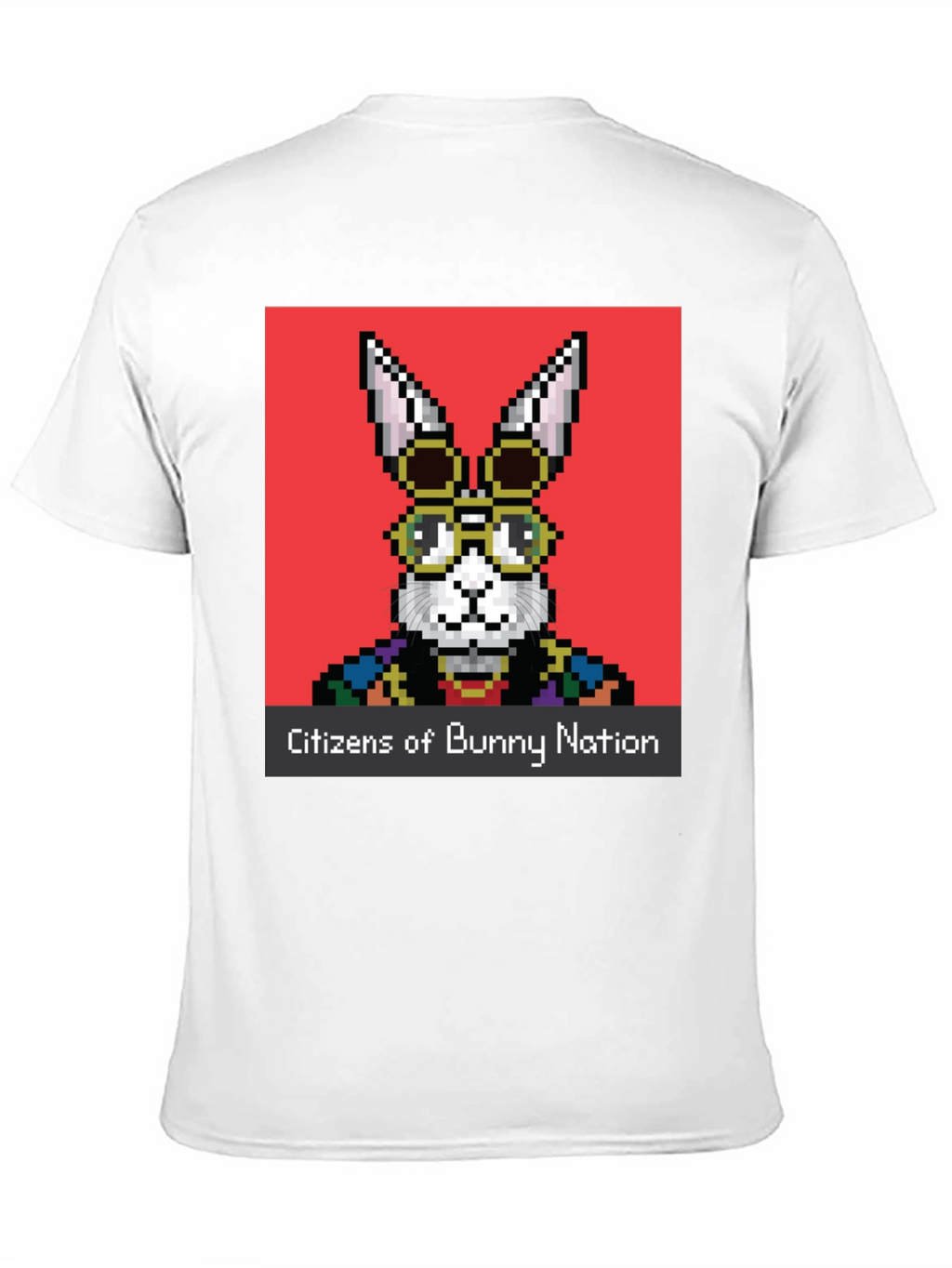 Pixel Bunny Nation Graphic T-Shirt