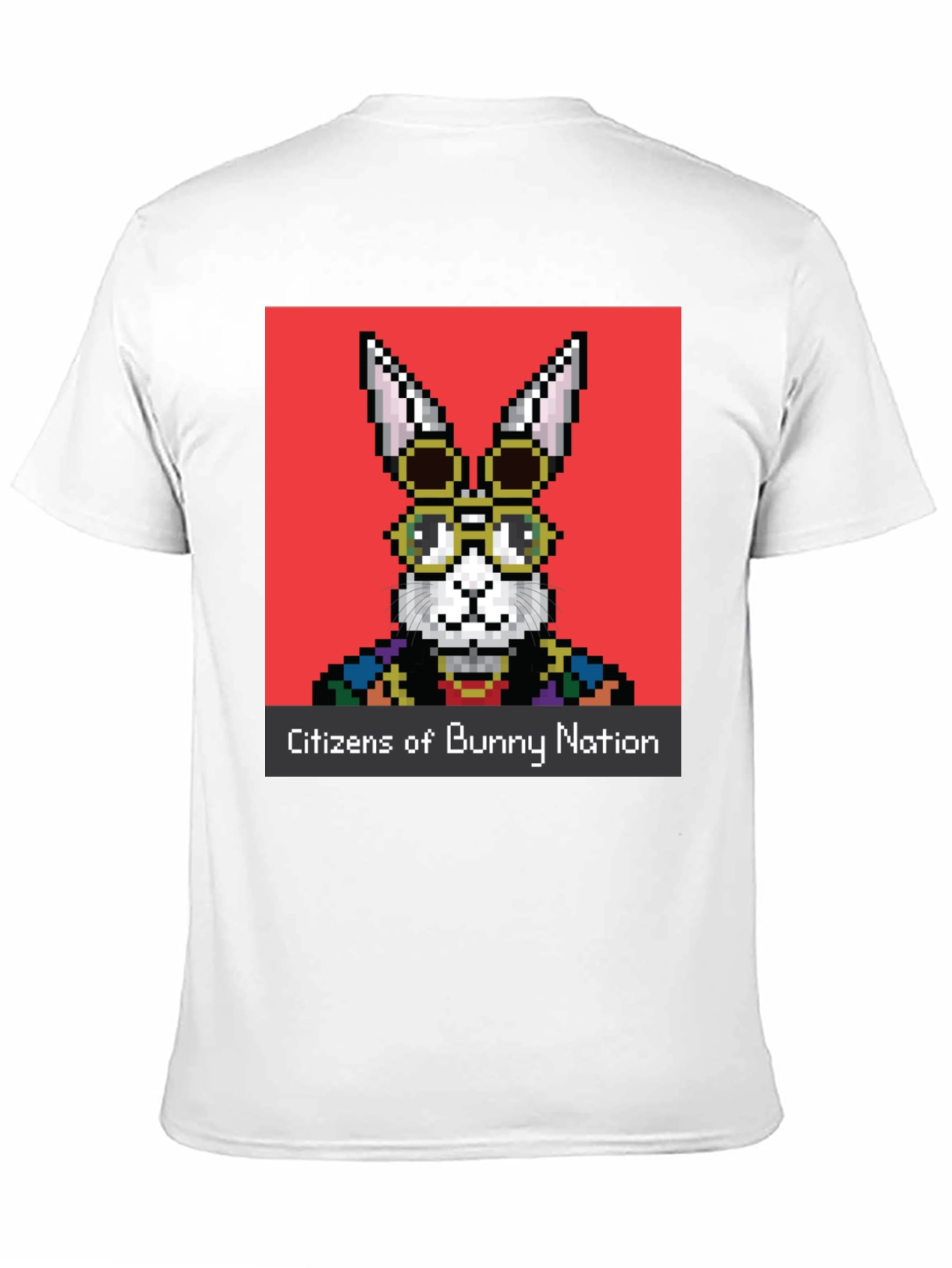 Pixel Bunny Nation Graphic T-Shirt