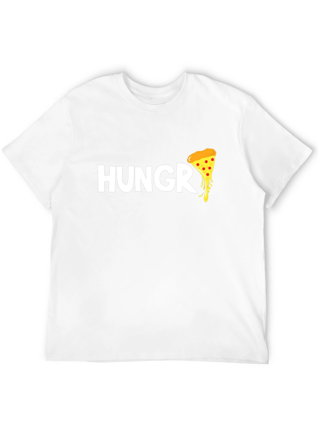 Hungry for Pizza T-Shirt - Black Cotton Tee