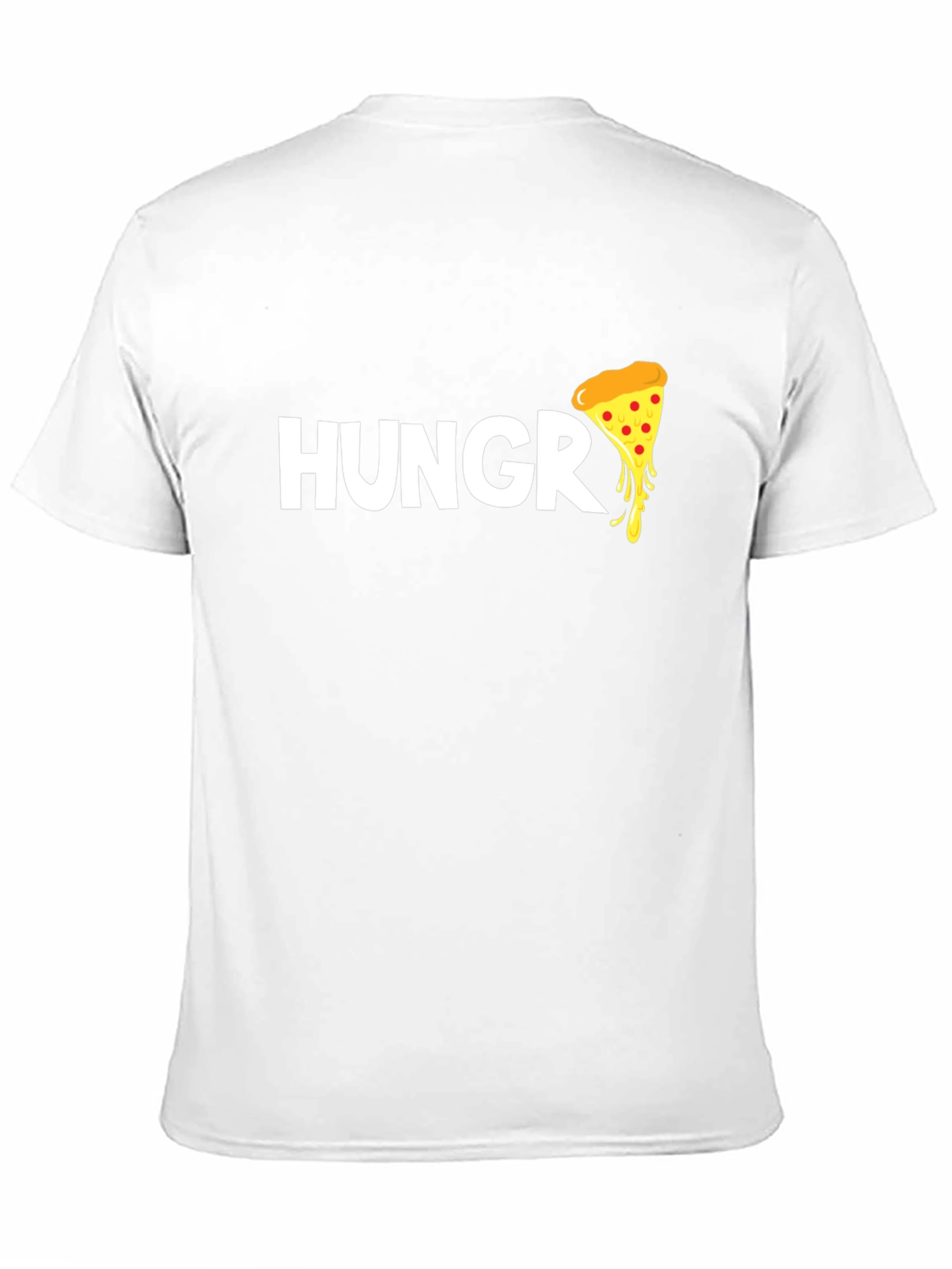 Hungry for Pizza T-Shirt - Black Cotton Tee