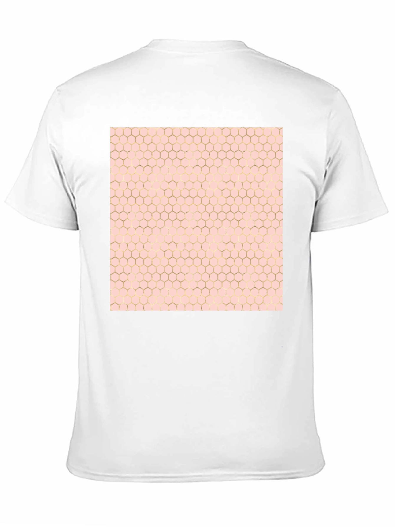 Honeycomb Pattern T-Shirt - Stylish Black Tee