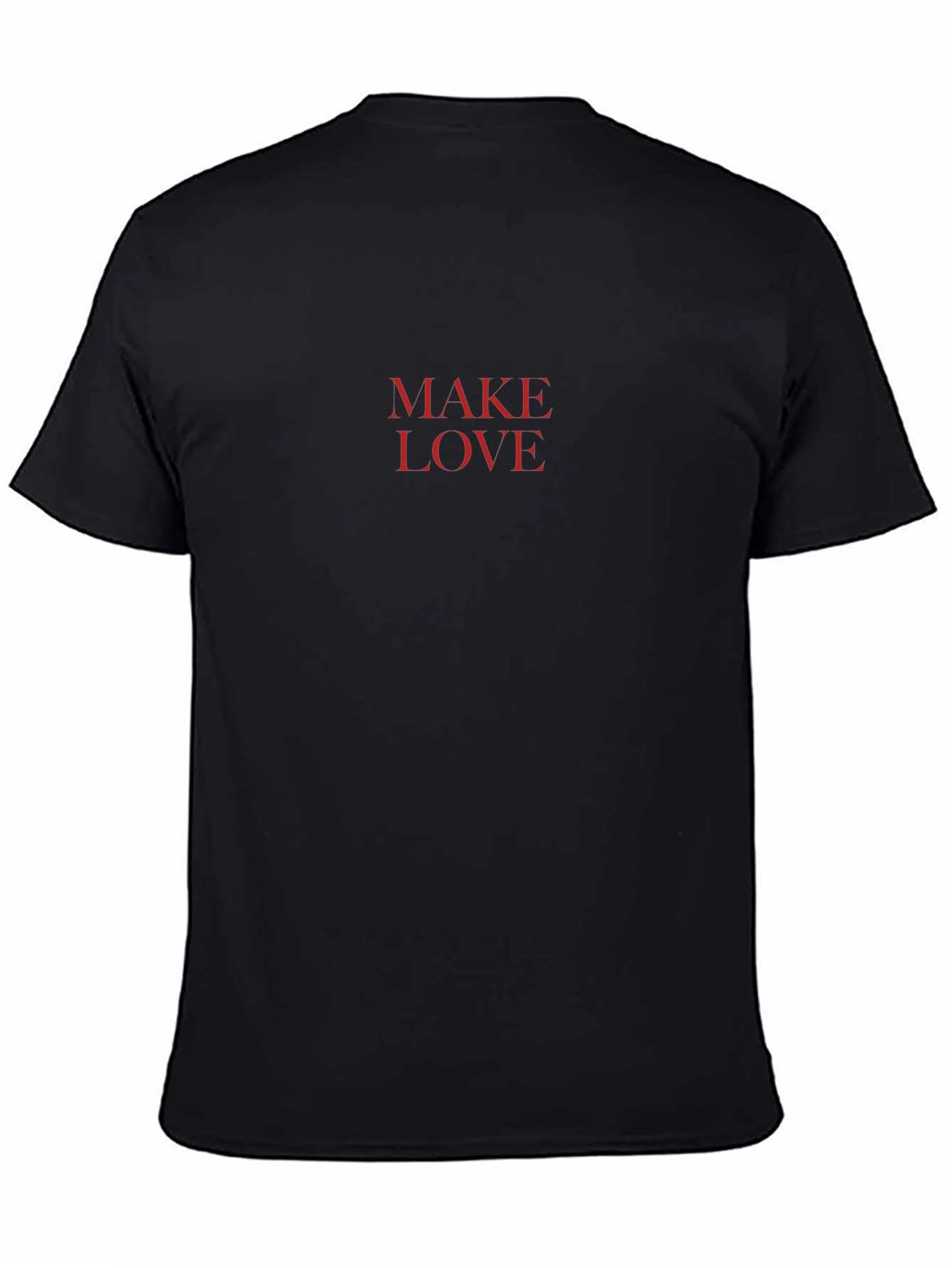Make Love Graphic Tee - Stylish Black T-Shirt