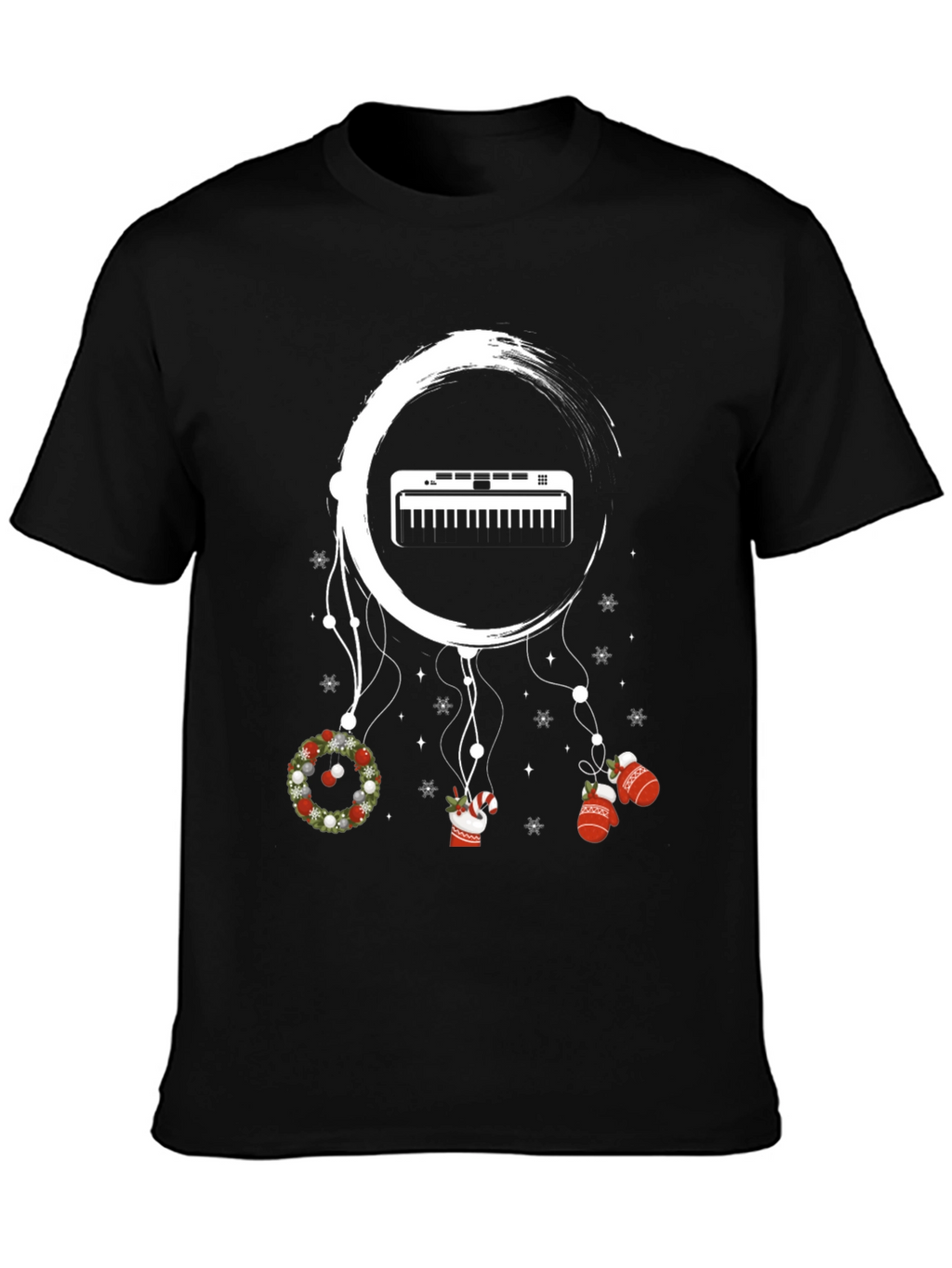 Christmas Keyboard Dreamcatcher T-Shirt