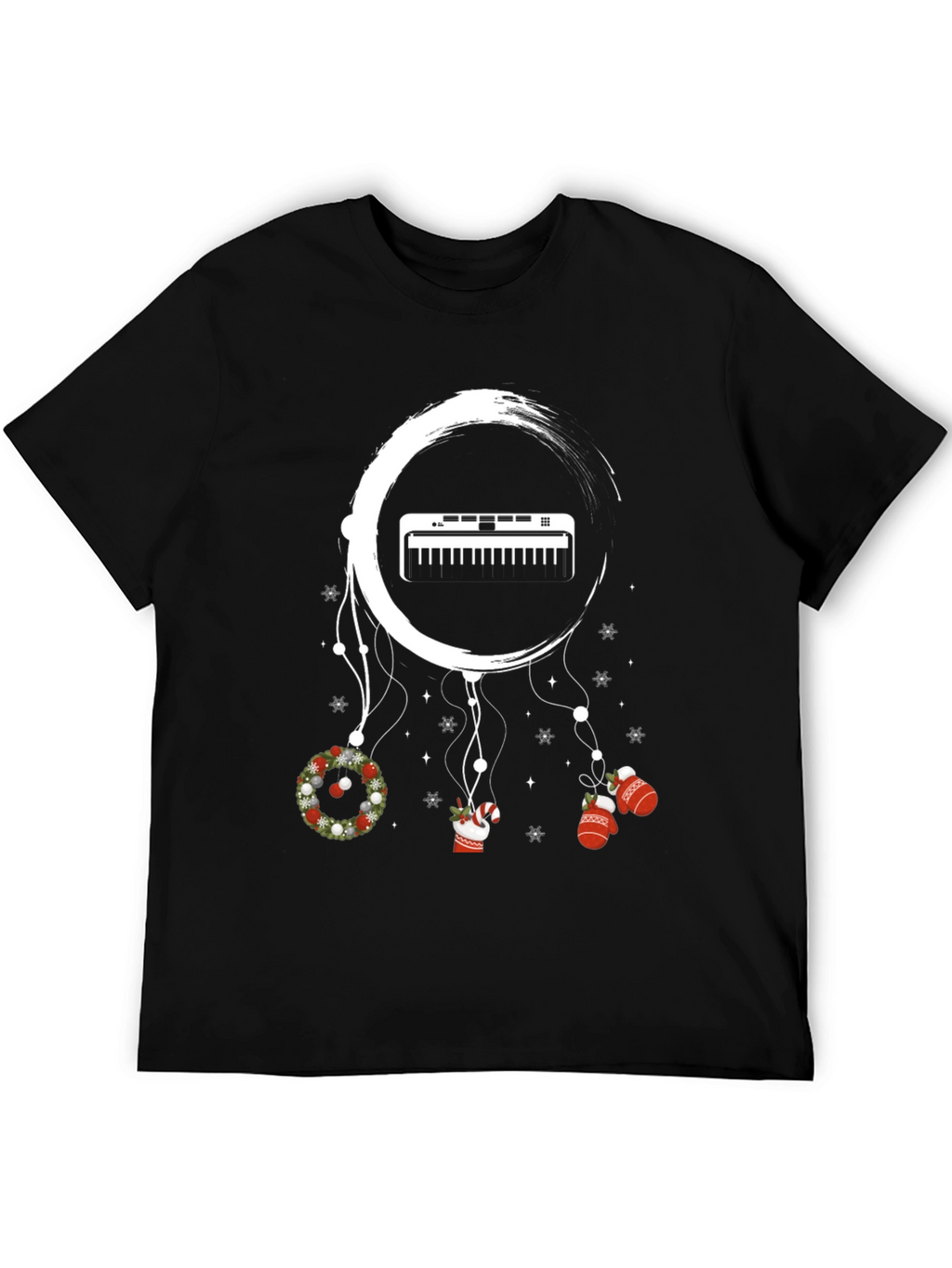 Christmas Keyboard Dreamcatcher T-Shirt