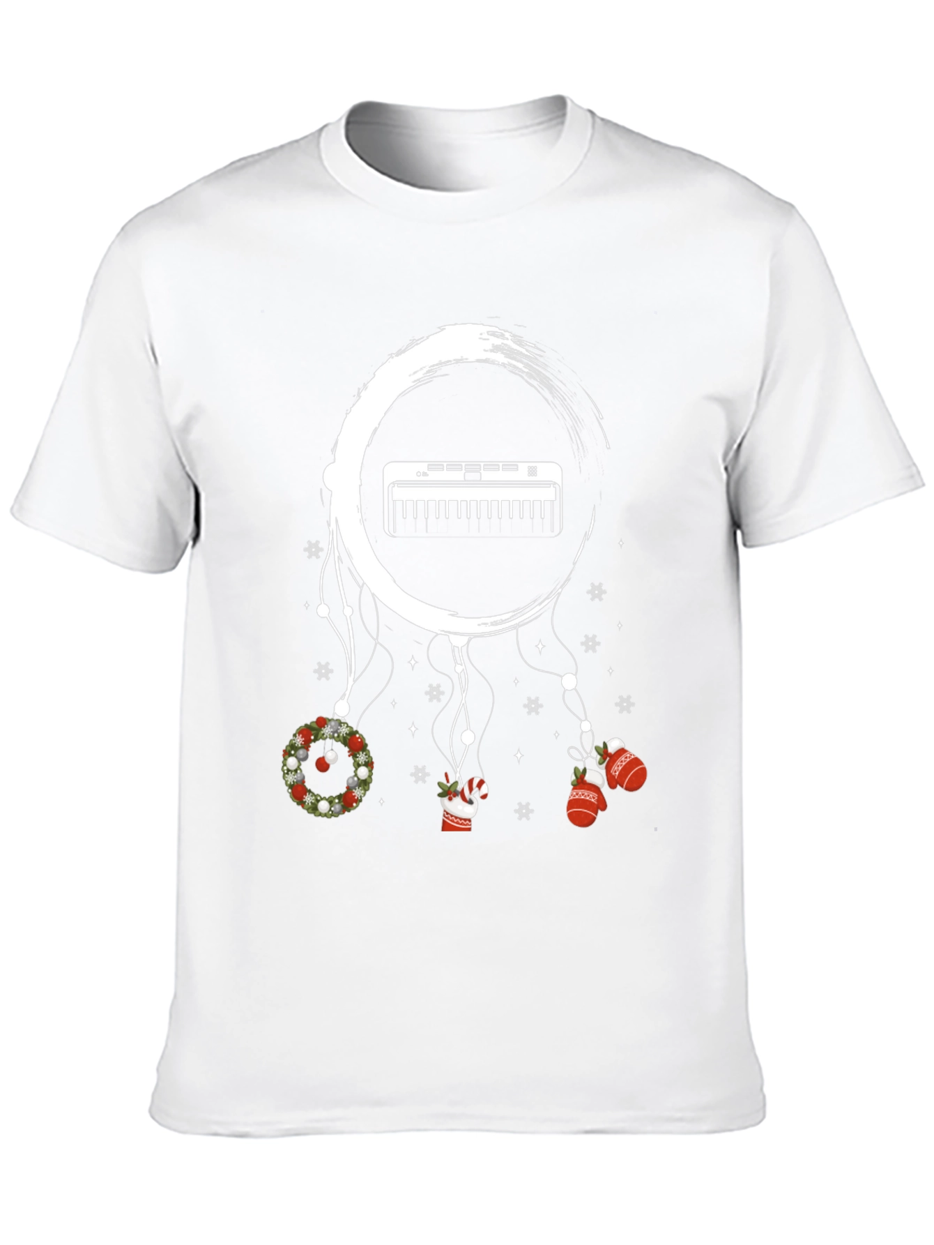 Christmas Keyboard Dreamcatcher T-Shirt