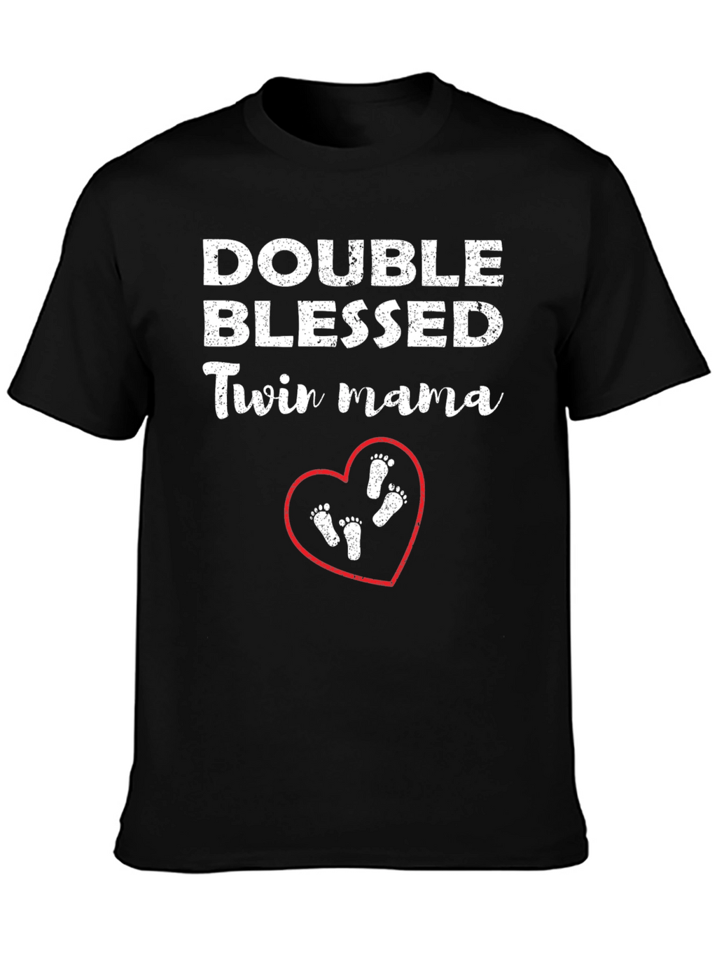 Double Blessed Twin Mama T-Shirt