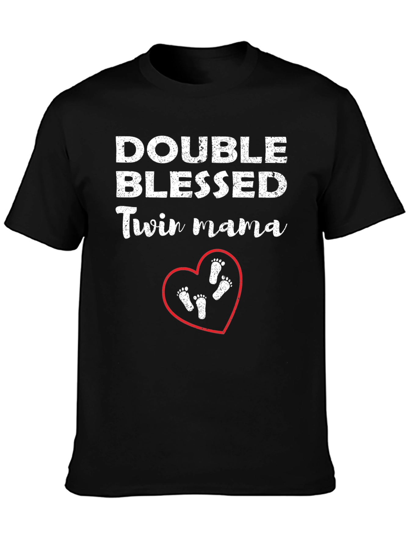 Double Blessed Twin Mama T-Shirt