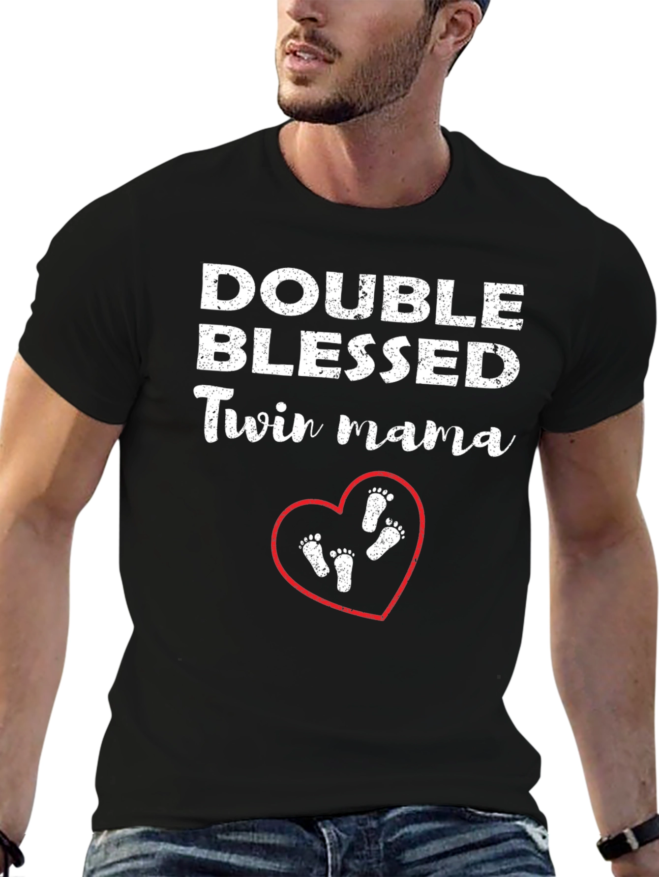 Double Blessed Twin Mama T-Shirt