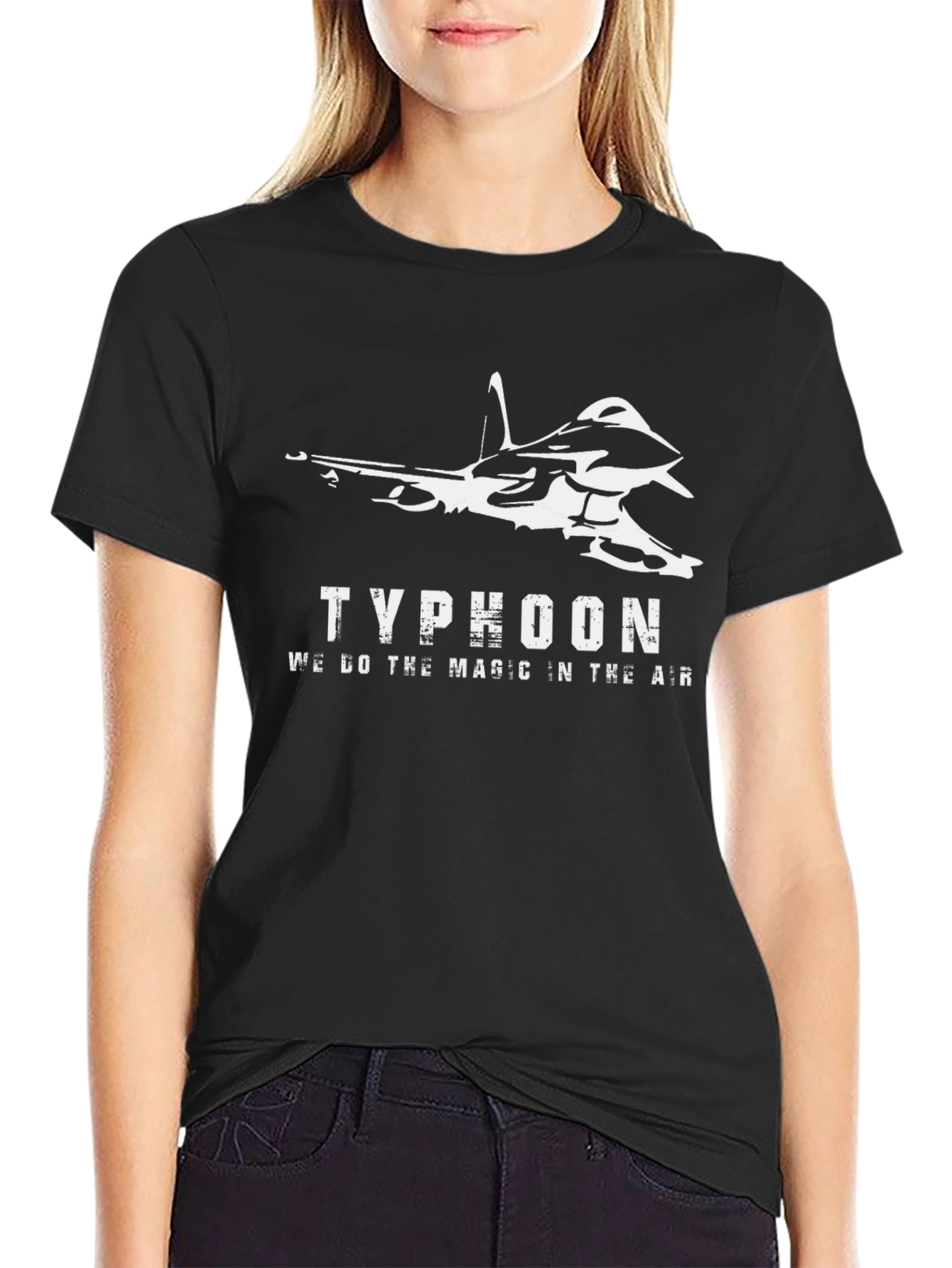Typhoon Jet Black T-Shirt - We Do The Magic in the Air
