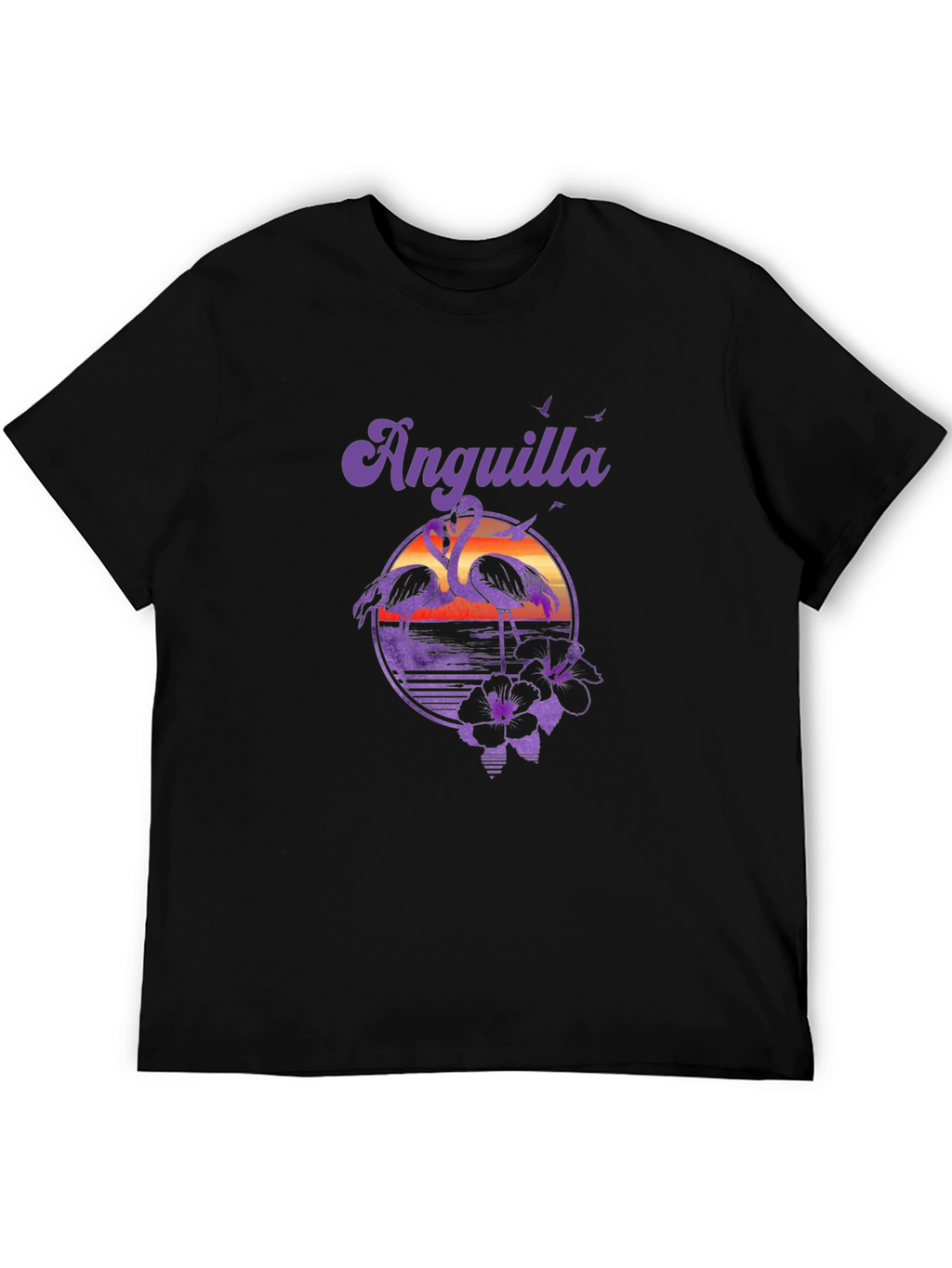 Anguilla Flamingo Sunset T-Shirt