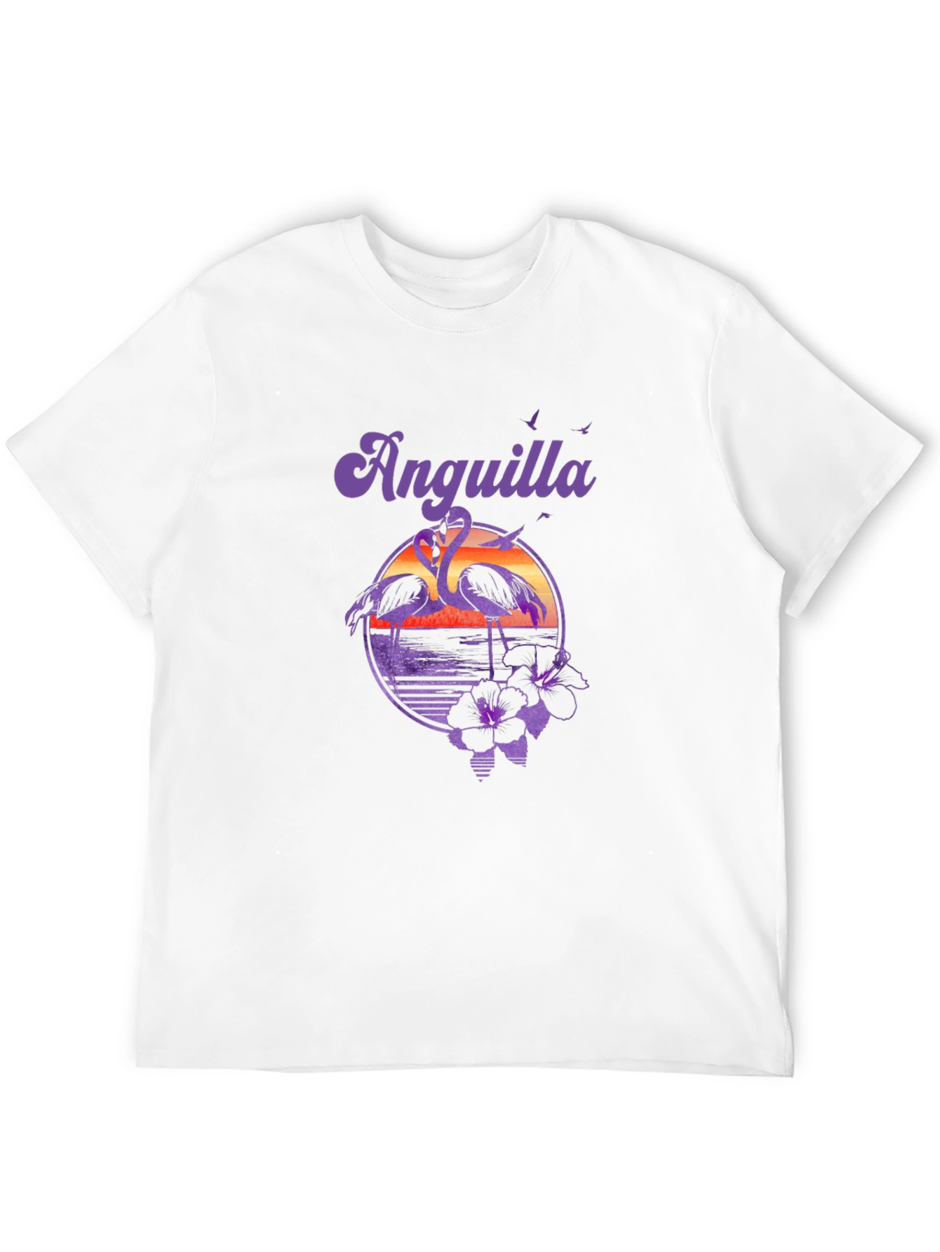 Anguilla Flamingo Sunset T-Shirt