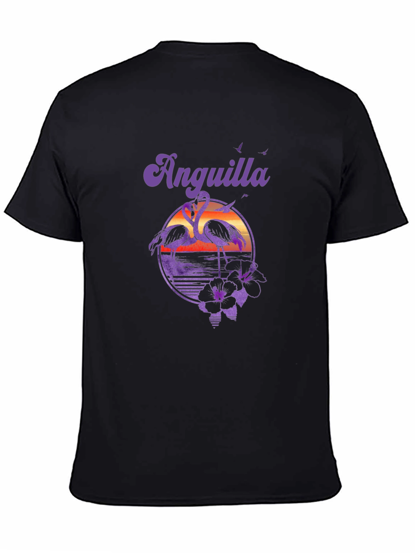 Anguilla Flamingo Sunset T-Shirt
