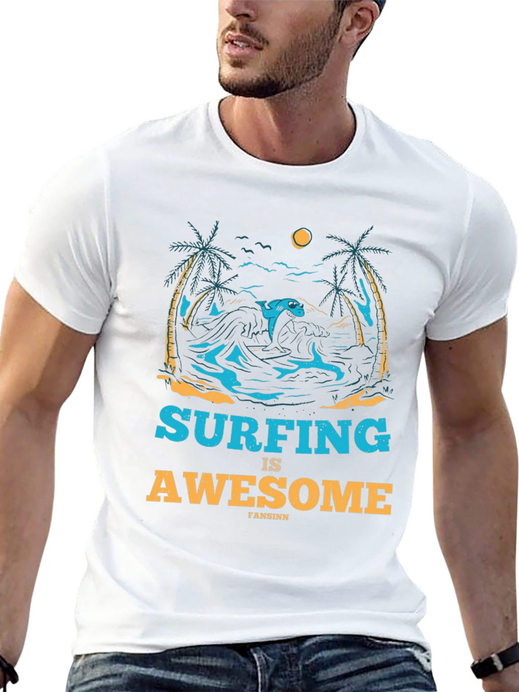 Surfing is Awesome T-Shirt