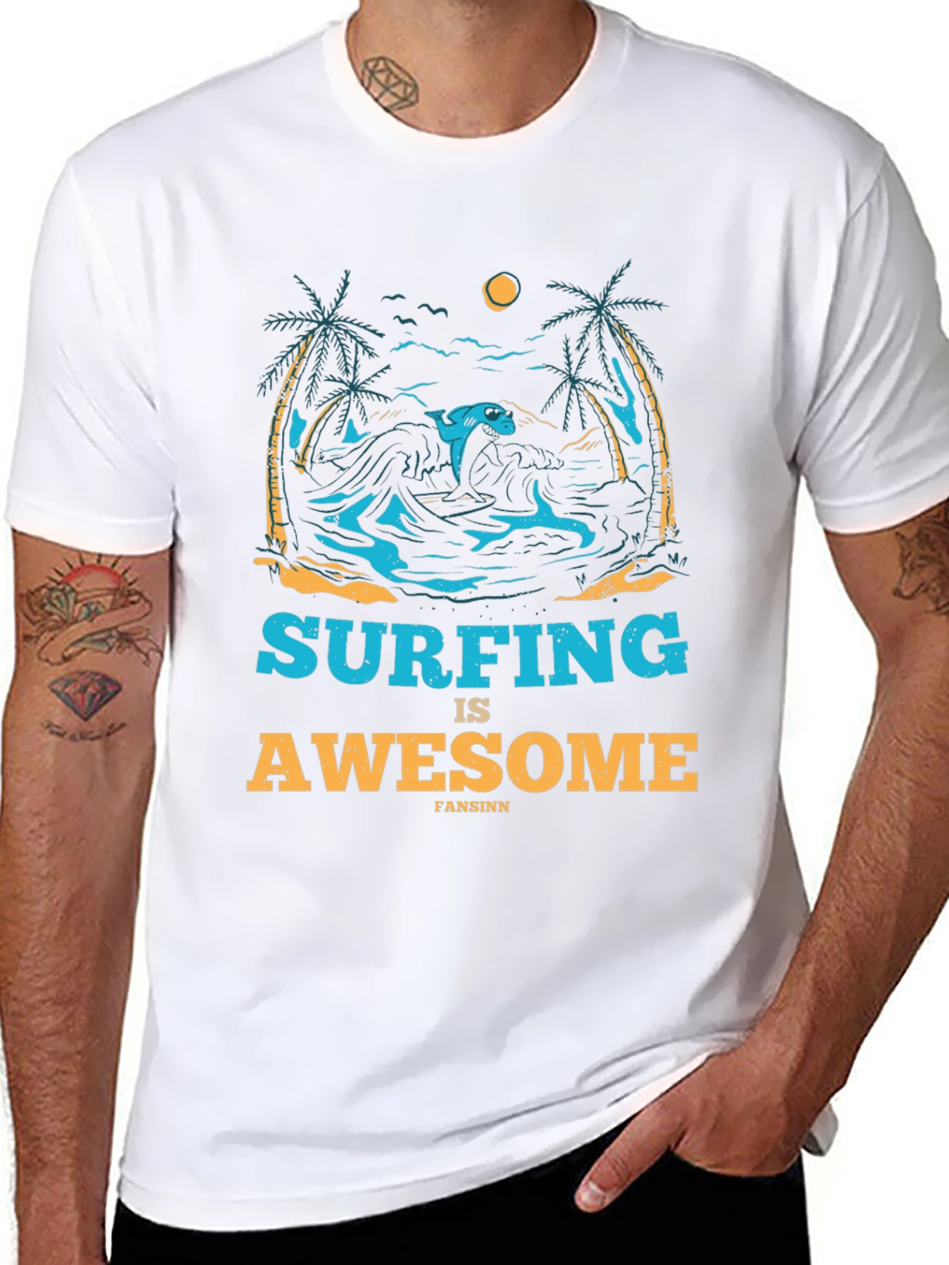 Surfing is Awesome T-Shirt