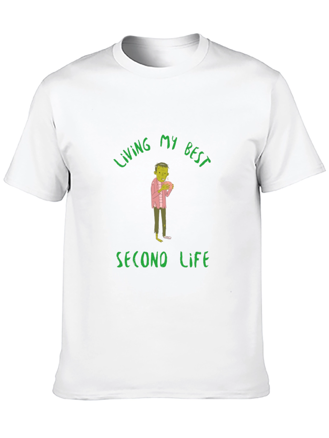 Living My Best Second Life Zombie T-Shirt