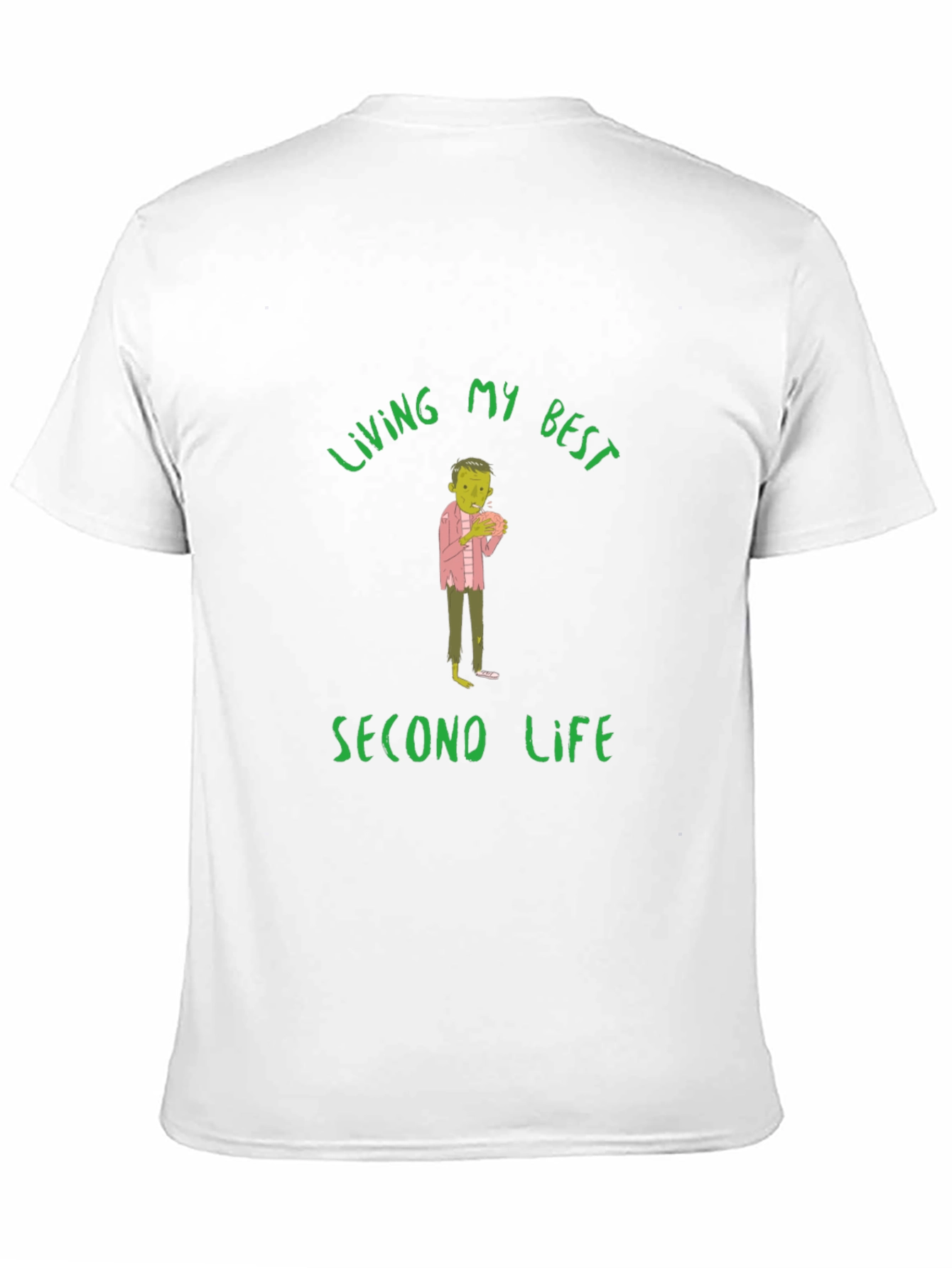 Living My Best Second Life Zombie T-Shirt