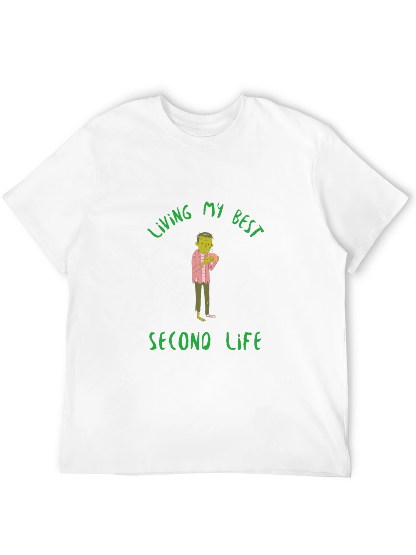 Living My Best Second Life Zombie T-Shirt