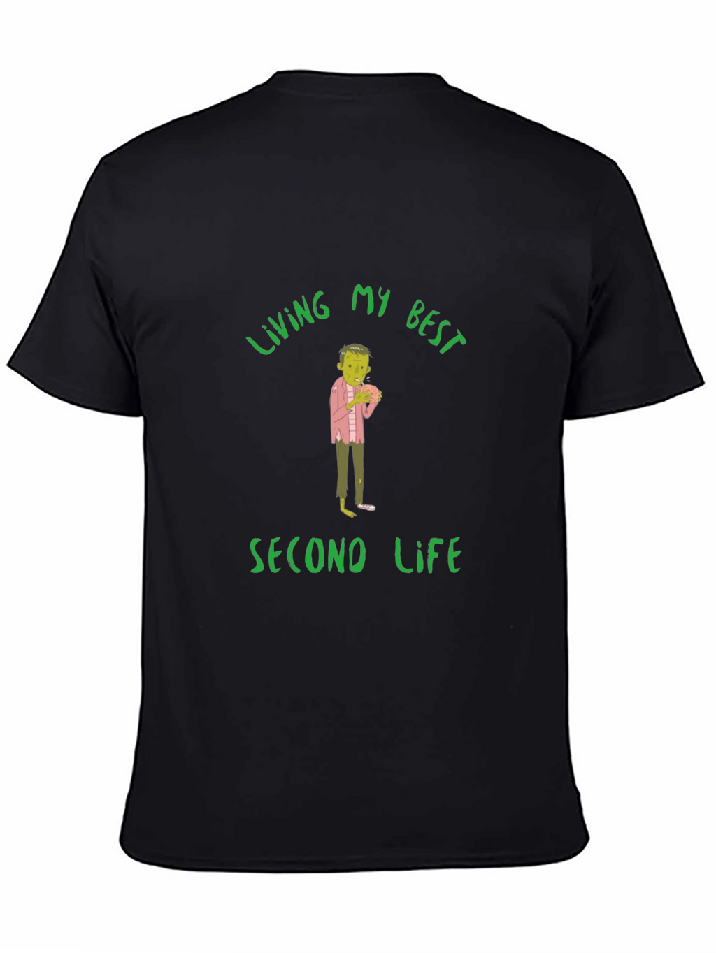 Living My Best Second Life Zombie T-Shirt