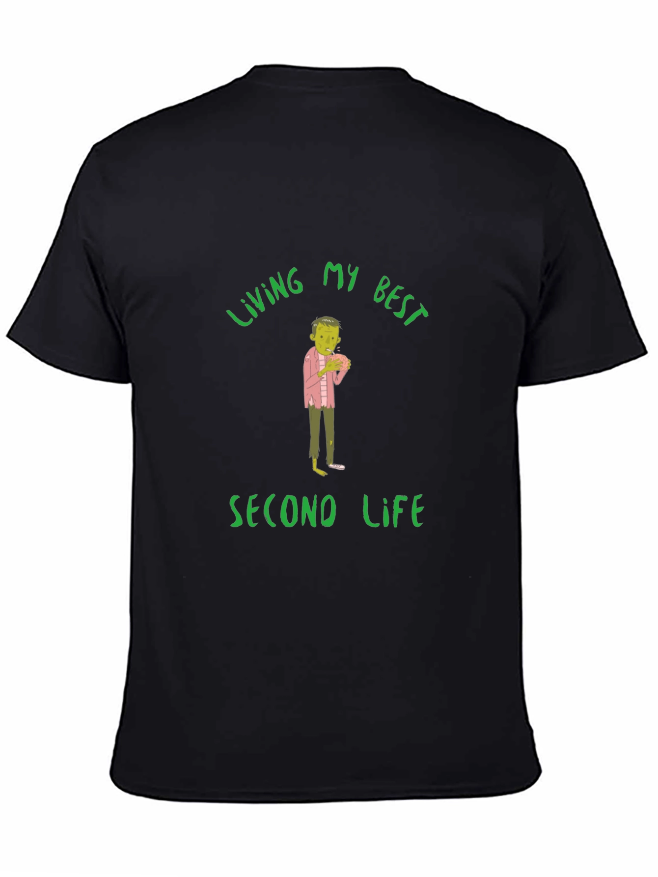 Living My Best Second Life Zombie T-Shirt