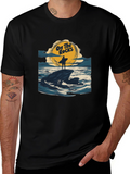 On The Rocks Graphic T-Shirt - Surf Design