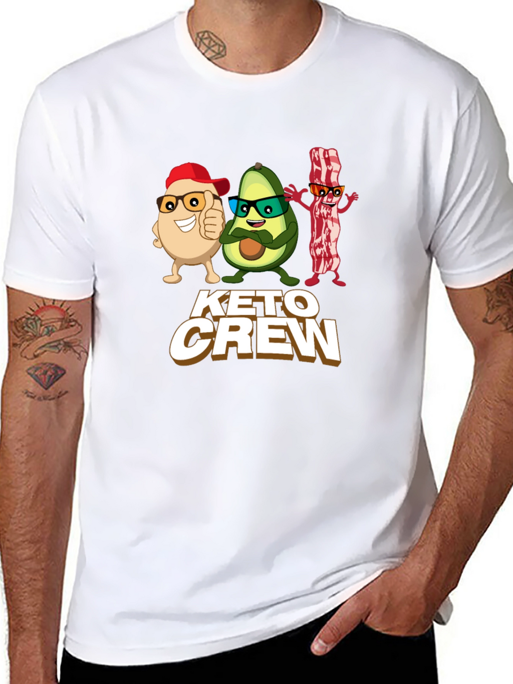 Keto Crew T-Shirt - Funny Keto Diet Tee