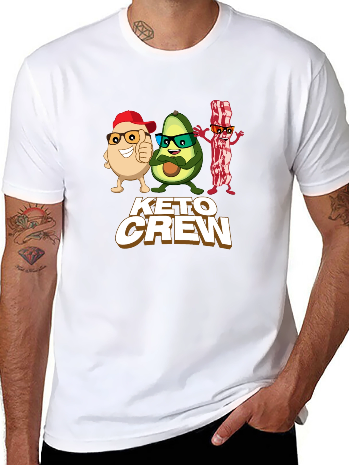 Keto Crew T-Shirt - Funny Keto Diet Tee