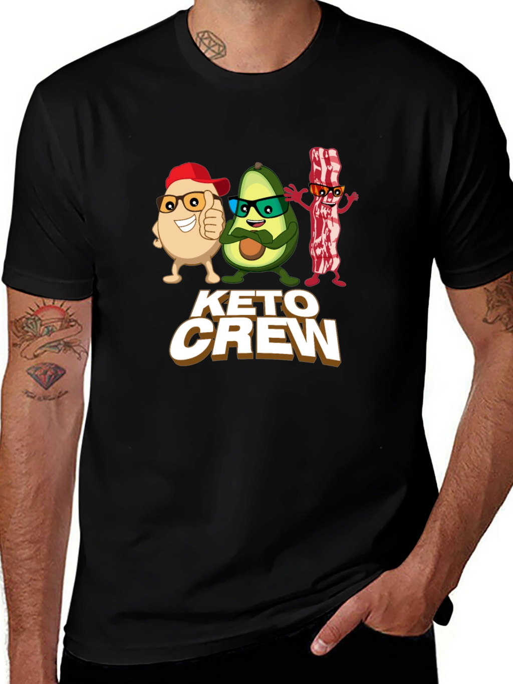 Keto Crew T-Shirt - Funny Keto Diet Tee