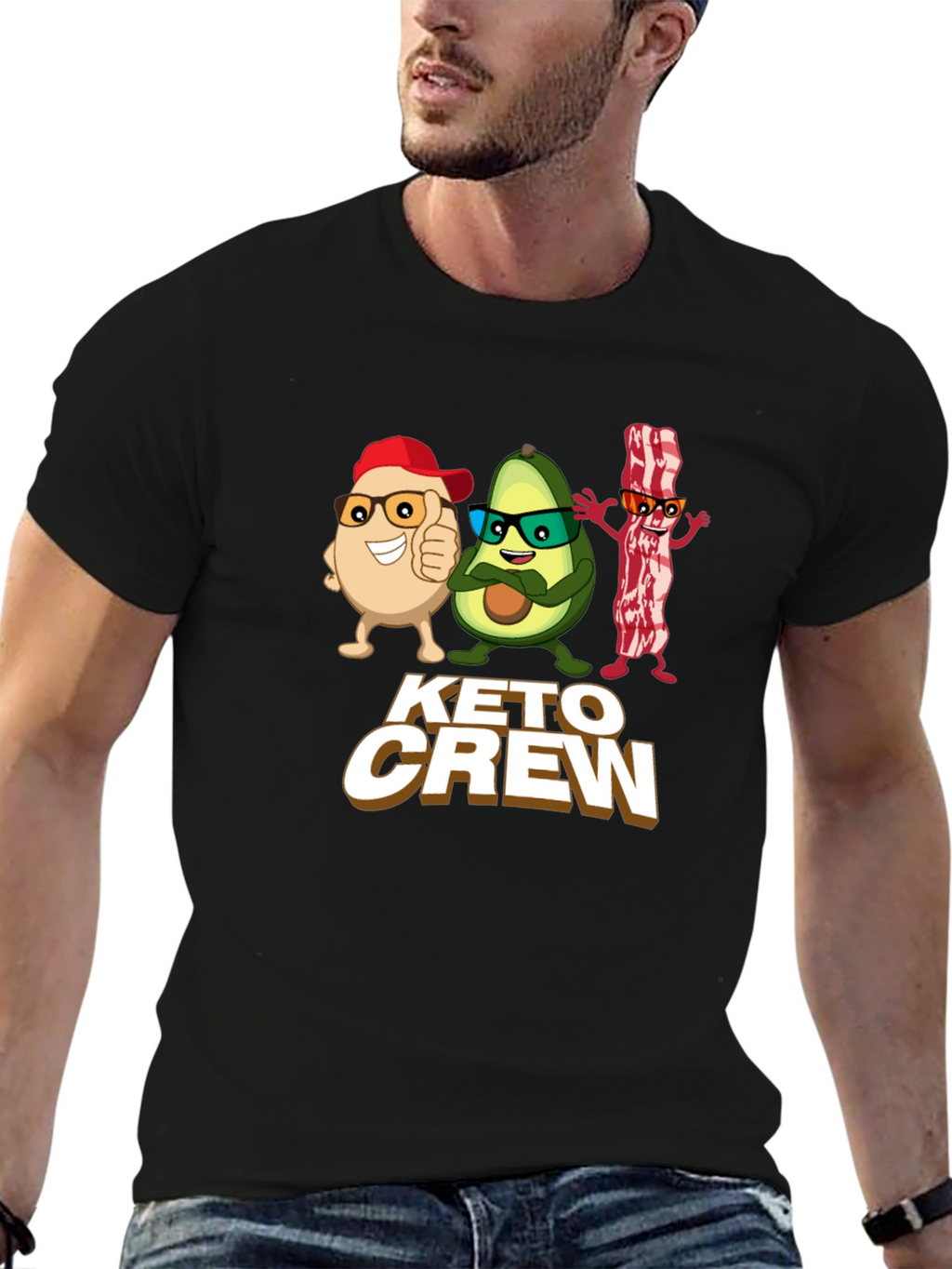 Keto Crew T-Shirt - Funny Keto Diet Tee