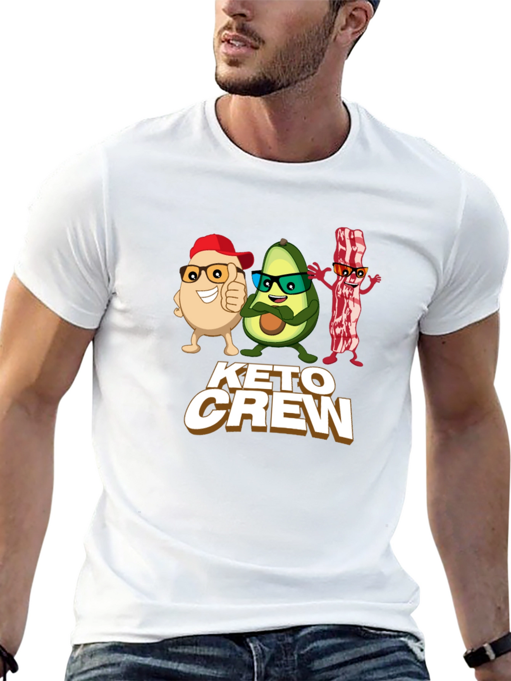 Keto Crew T-Shirt - Funny Keto Diet Tee