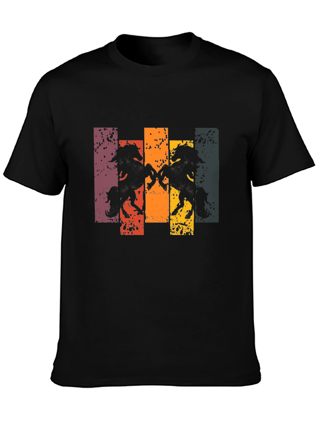 Retro Horse Silhouette Graphic Tee