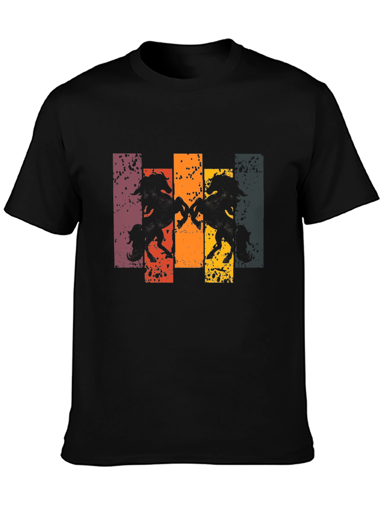 Retro Horse Silhouette Graphic Tee
