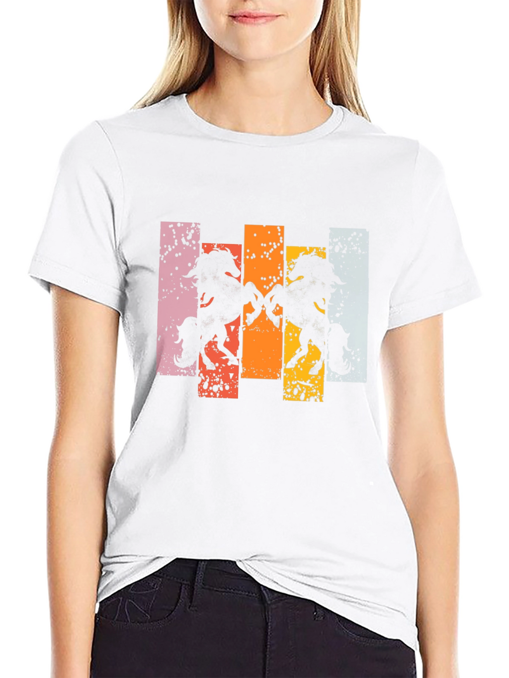 Retro Horse Silhouette Graphic Tee