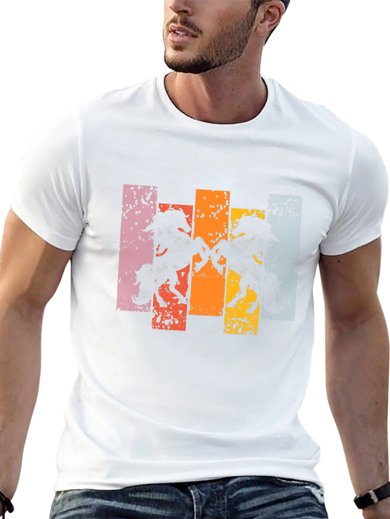Retro Horse Silhouette Graphic Tee