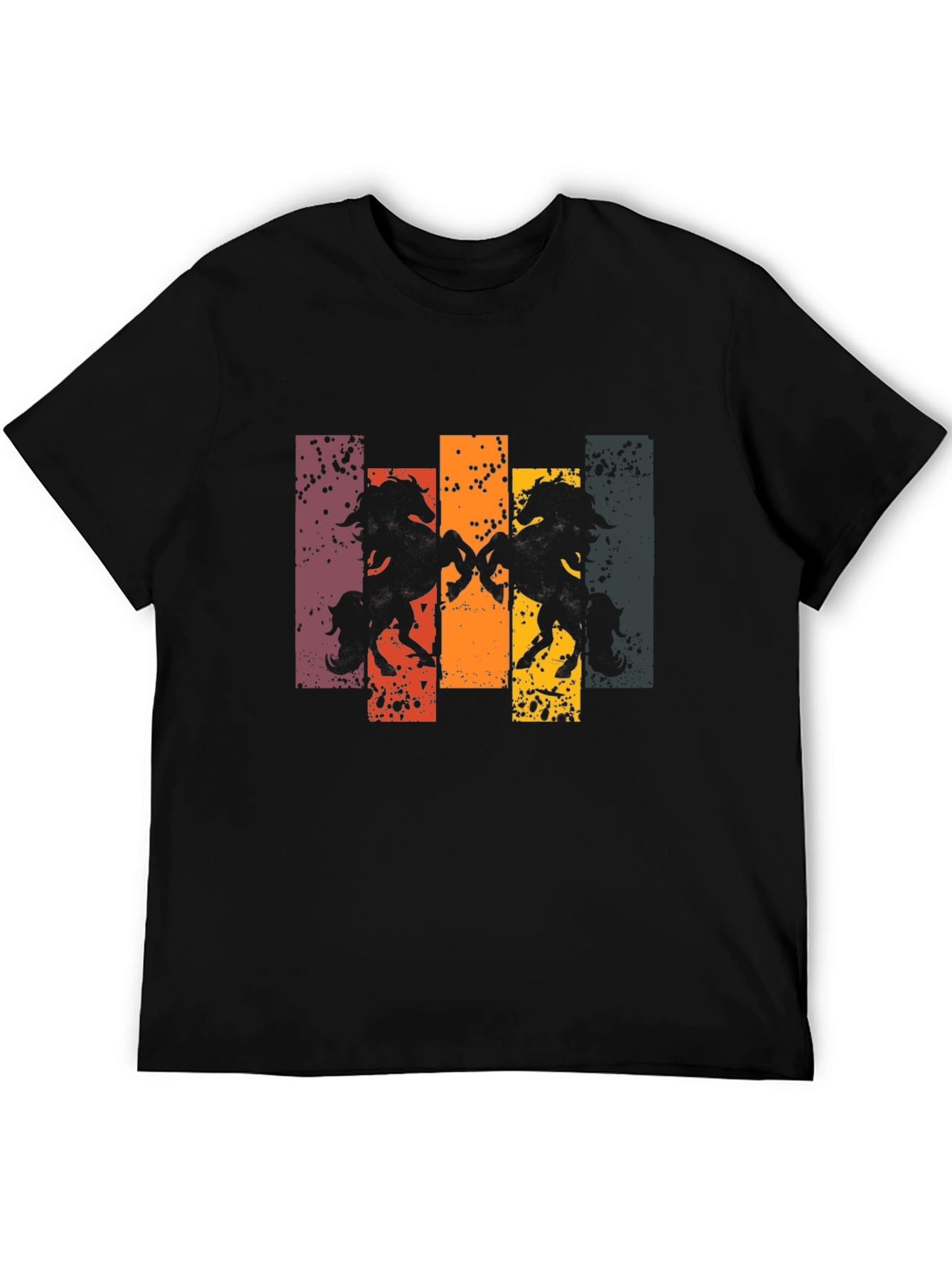 Retro Horse Silhouette Graphic Tee