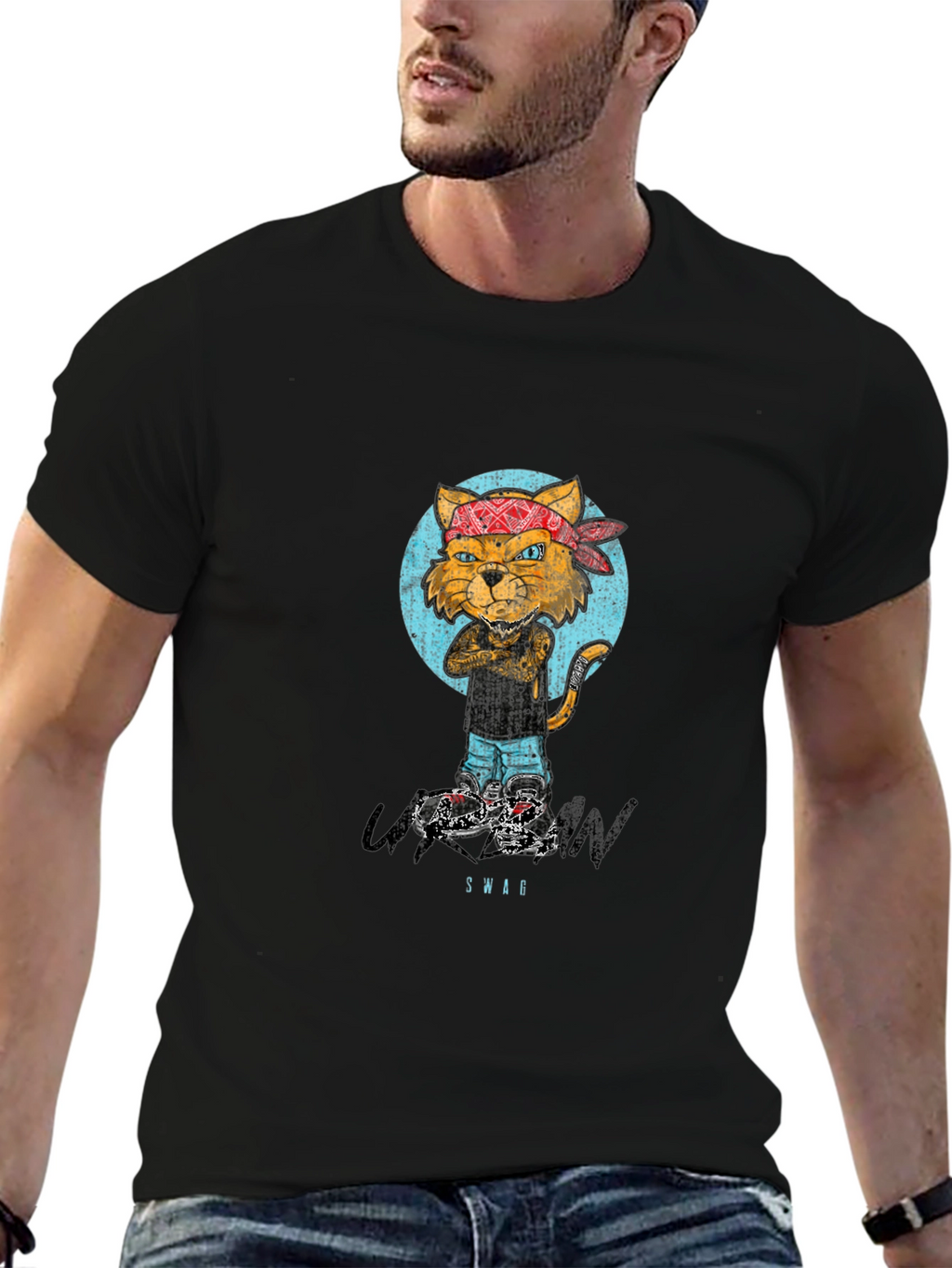 Urban Swag Cat Graphic Tee
