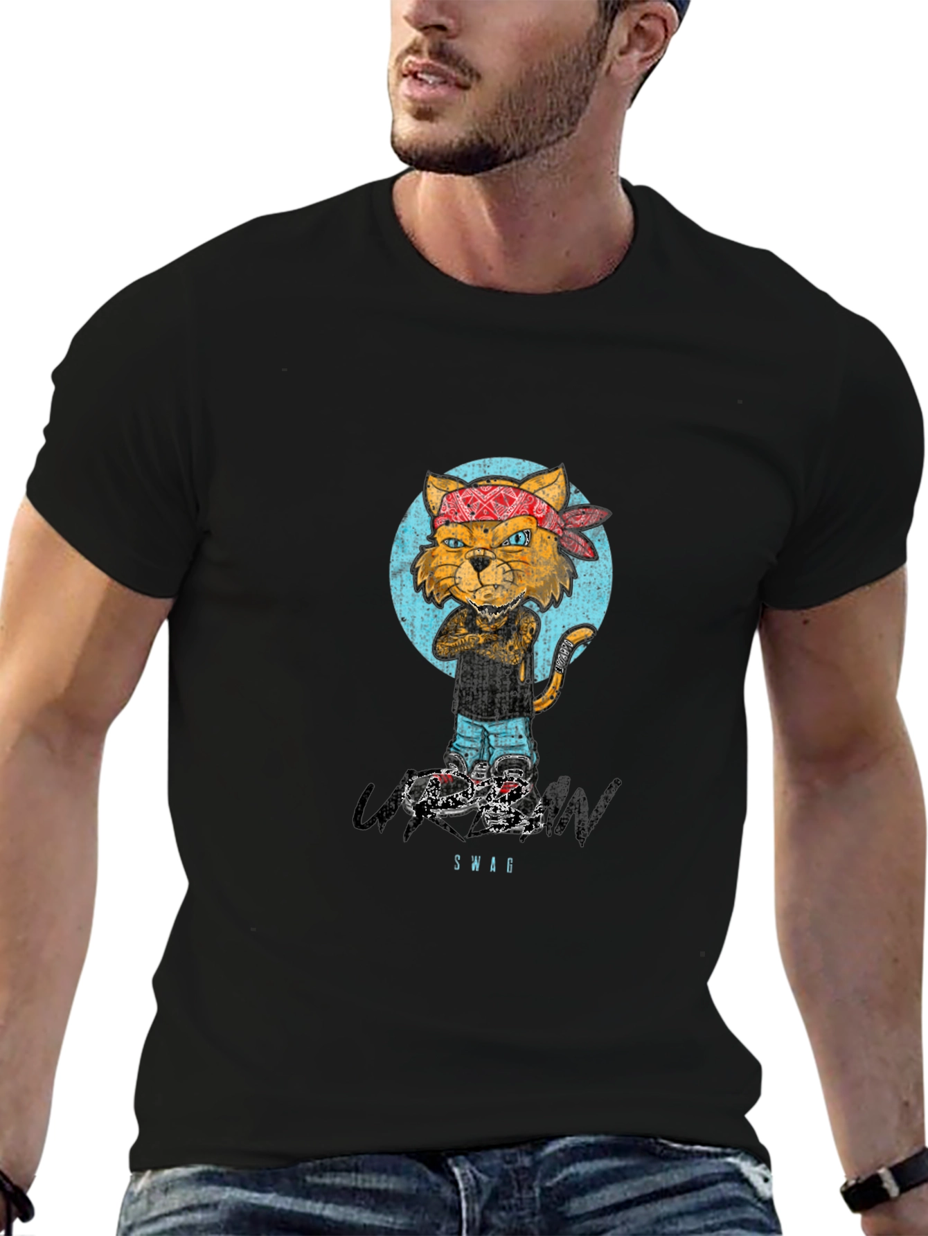 Urban Swag Cat Graphic Tee