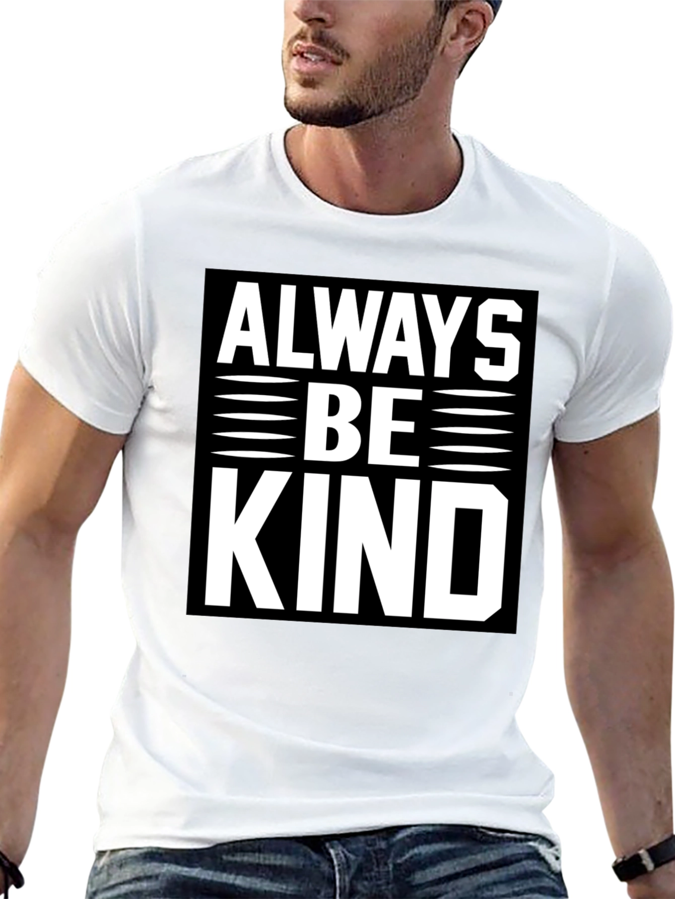 Always Be Kind Graphic Tee - Mens Black T-Shirt