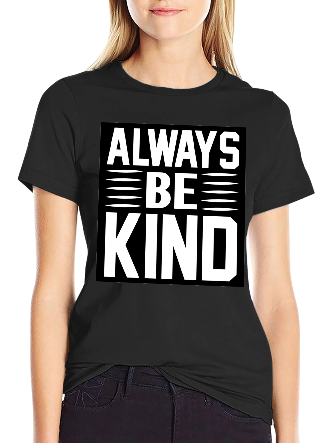 Always Be Kind Graphic Tee - Mens Black T-Shirt