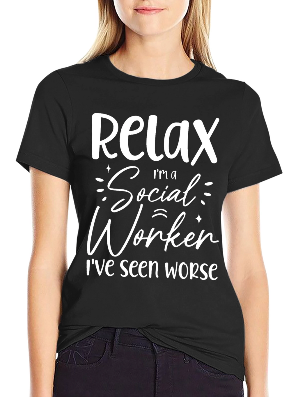 Relax Im a Social Worker Graphic T-Shirt